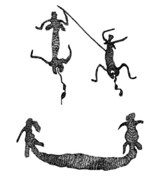 Tallados de roca en el río Yule